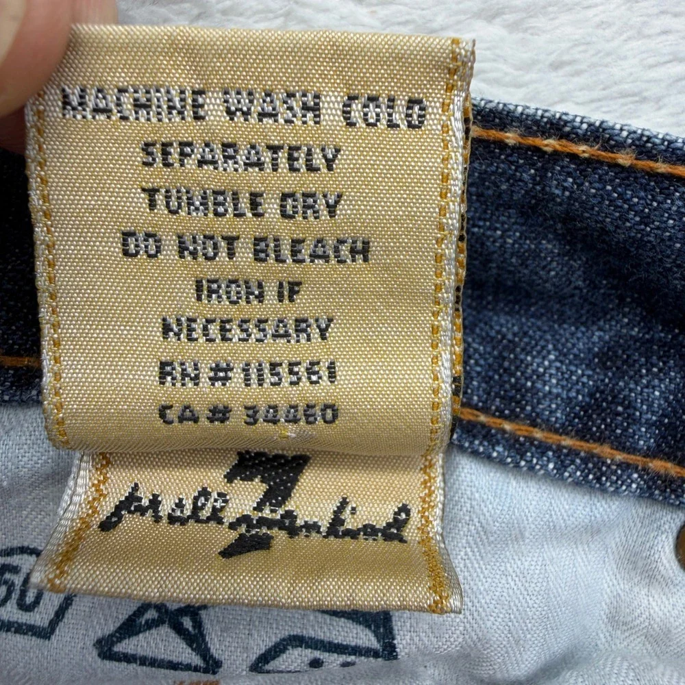 7 For All Mankind Jeans Mens 30 Blue Bootcut Denim Made in USA Rodeo